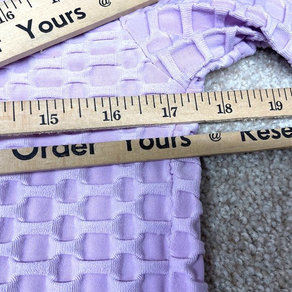 White Birch Honeycomb Lilac Full Zip Up Hooded Lightweight Jacket - Picture 5 of 9